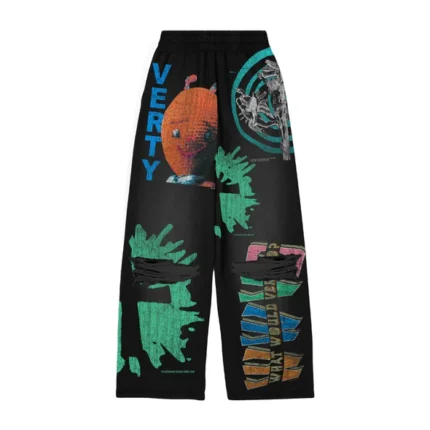 Vertabrae Black Montage Sweatpants