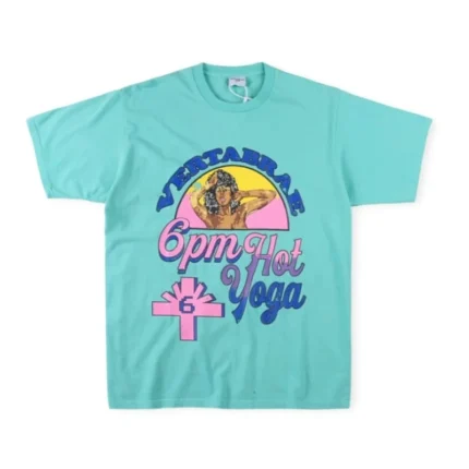 Vertabrae Hot 6PM Yoga T-shirt Teal