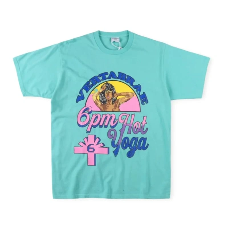 Vertabrae Hot 6PM Yoga T-shirt Teal Vertabrae Hot 6PM Yoga T-shirt Teal