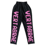Double Logo Vertabrae Black Sweatpants