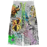 Vertabrae Graffiti Detention Shorts Grey