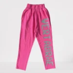Vertabrae Pink With Grey Logo Sweatpants