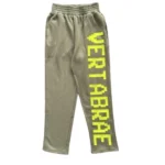 Vertabrae Sweatpant Faded Olive With Yellow Logo